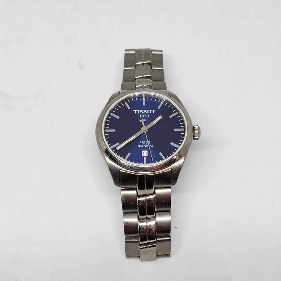 TISSOT 1853 SUPERDEAL ! men’s watch PR Titanium blue face - Picture 10 of 13